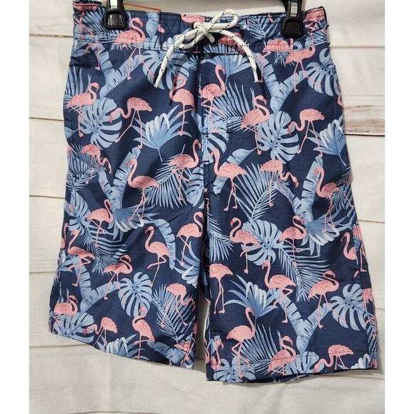 NWT Goodfellow & Co XS Mens Flamingo Swim Trunks Shorts - Picture 1 of 4